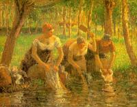 Pissarro, Camille - Washerwomen, Eragny-sur-Epte